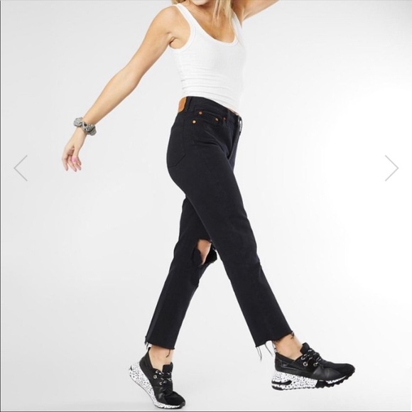 *SOLD* LEVI’S 501 black straight leg jeans - Picture 6 of 8